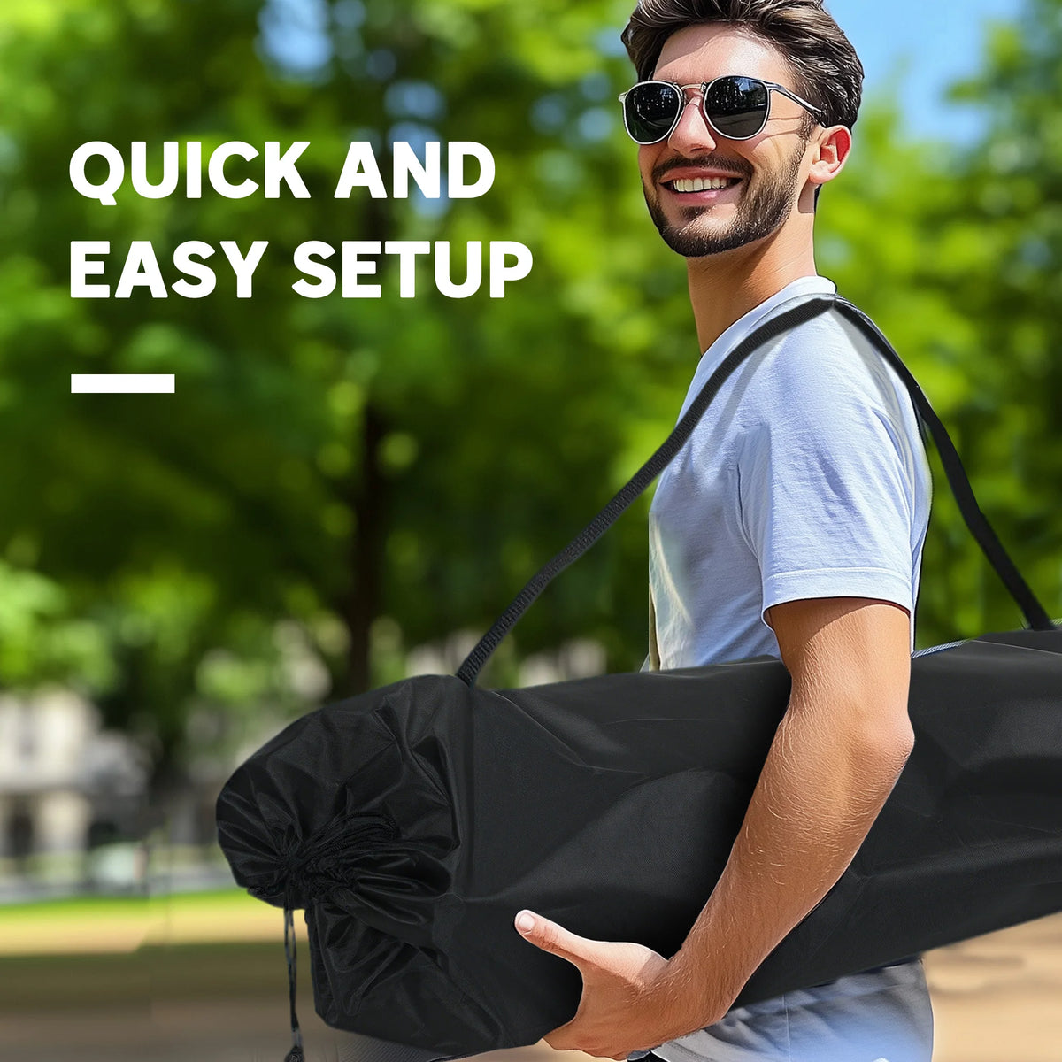 Outsunny Double Padded Folding Camping Chair For Adults