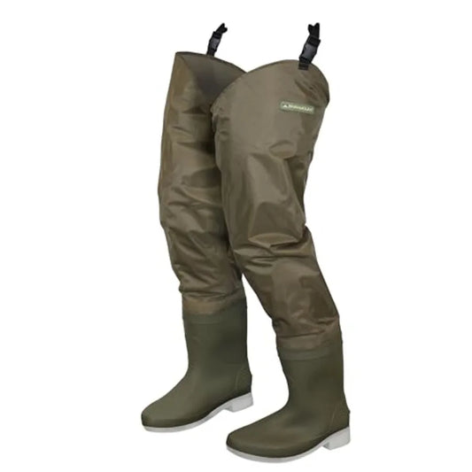 Waterproof Fishing Hip Waders With Attached Boots