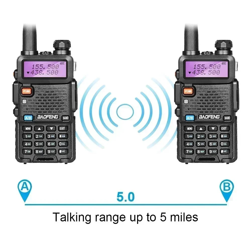 BAOFENG Dual Band Long Range Two Way Radio