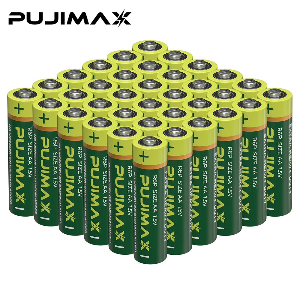 PUJIMAX Carbon Zinc Heavy Duty Batteries for Remote Controls